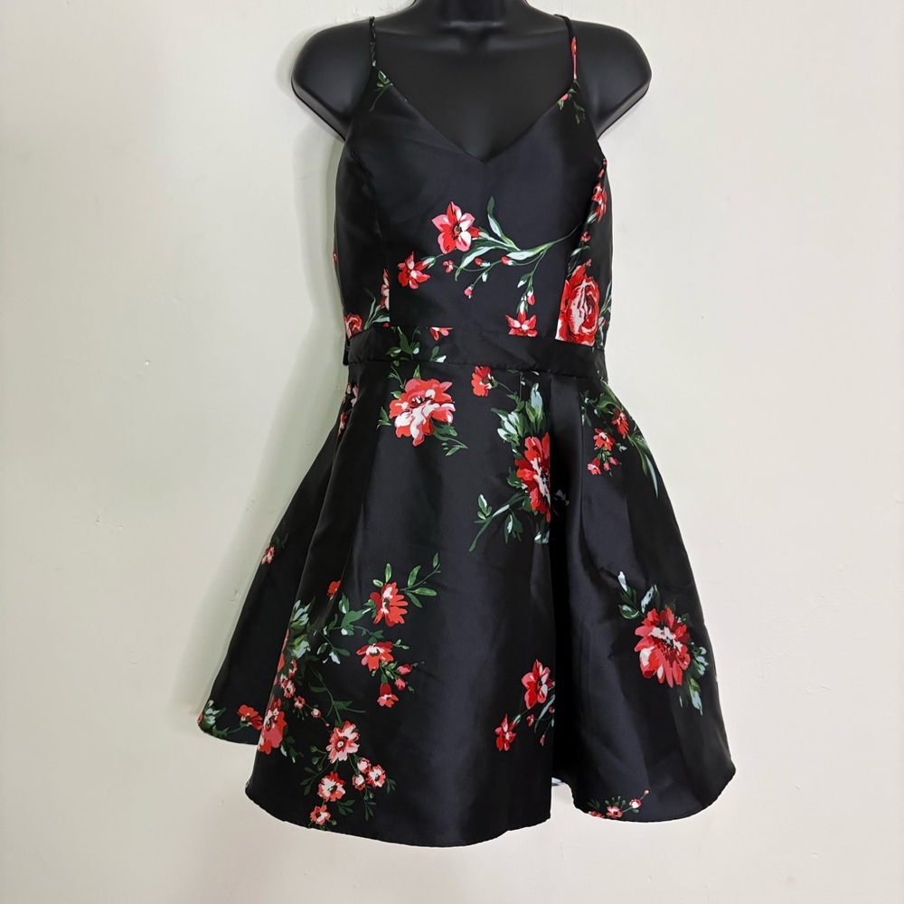 B. Smart Fit and Flare Black & Red Homecoming Dress - Size 15 - NWT
